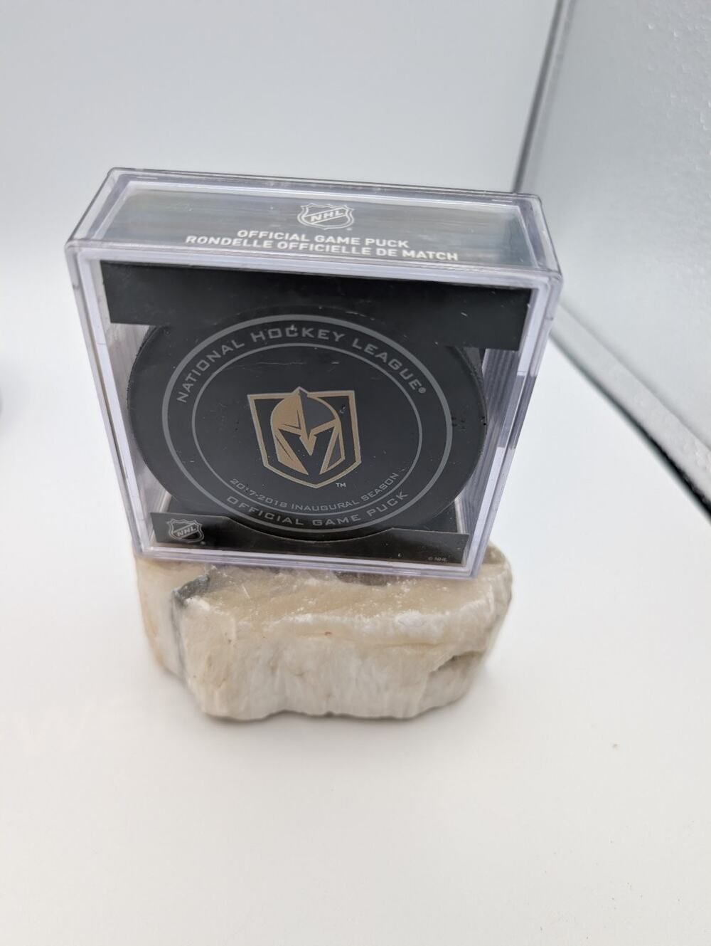 Vegas Golden Knights 2017-2018 Inaugural Season Official NHL Game Puck Sher-Wood